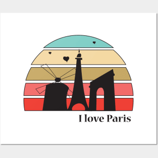 I love Paris Posters and Art